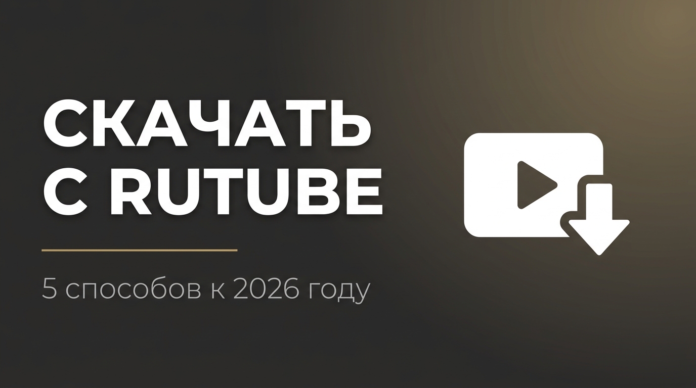 Как скачать видео с Rutube в 2026